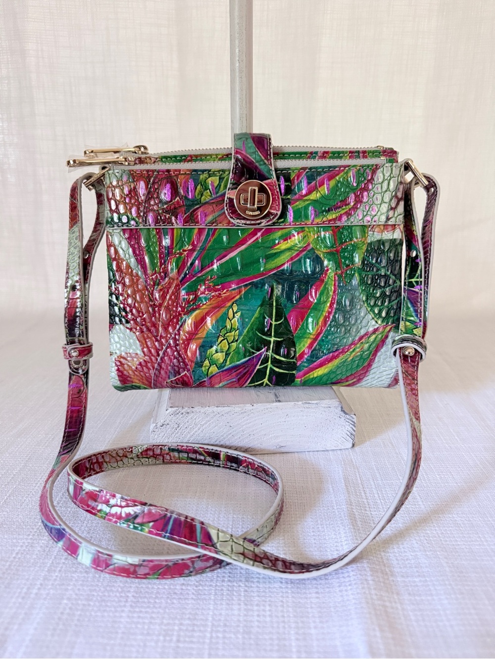 RARE Brahmin Mina Leather Crossbody in Utopia Melbourne / NWOT